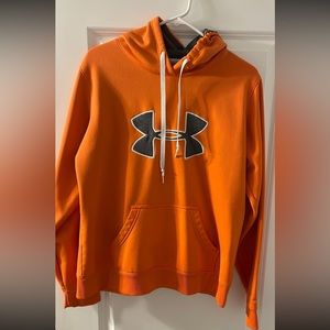 Under Armour Storm Orange Hooded Sweatshirt Size Large